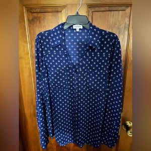 Like new nautical theme blouse!